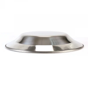Glossy Kitchen Utensil Round Shape Stainless Steel Dinner Plates