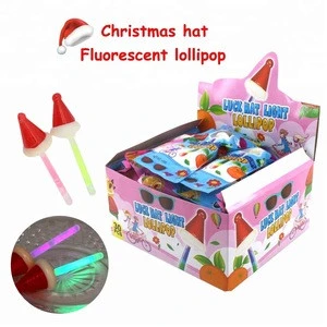Glow Stick Light Fluorescent Hat Lollipop Christmas Candy