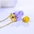 Import Gold plated 925 sliver  perfume necklace crystal jewelry necklace Essential Oils Diffuse necklaces from China