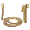 golden brass handheld bidet with hose and bidet gold