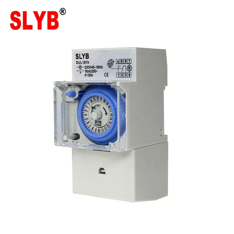 Good quality 24Hour Automatic Types Of 220v Analog Mechanical Weekly Time Control Switch SUL181H Timer with Battery