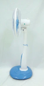 Good quality low price 12V 16 inch emergency stand fan solar rechargeable fan