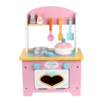 Good quality promotional fashion wooden cook kid kitchen pretend set play toy