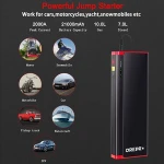 GREPRO Jump Starter 2000A Car jump starter 12V Vehicle buster Booster starting device Auto Emergency start Battery Power Bank