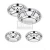 Import GUANGDONG KINGKONG Wholesale 4 compartments  metal stainless steel round serving tray round food dish from China