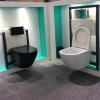 Guangdong matt green male  toilet bath sanitary funiture wc ladies  pissing wc suite modern ceramic Wall Closet urinal device
