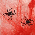 Halloween Stretch Spider Webs Indoor & Outdoor Spooky Spider Webbing with Spiders for Halloween Decorations