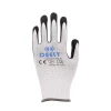 Hand Gloves 13G White Polyester Gray Nitrile Work Safety Gloves Personal Protective Equipment