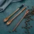 Import Handcrafted Natural Wooden Long Handle Coffee Tea bamboo Spoon from China