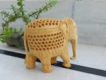 Handmade Animal Statue Carving India Rich Art And Craft Jaipur Rajasthan Figure Sculpture Wooden Elephant Handicraft
