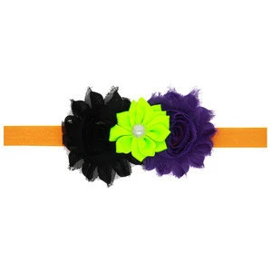 haoxie headbands for Halloween baby Hair Accessories Various Flower Elastic Hairband For Kids