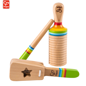 Hape Rhythm Set Natural Wooden Music Instrument Toy for Kids