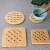 Import Heat Resistant Pot Cup Pads Bamboo Trivet Mat Square and Round Kitchen Dining Room Table Top from China