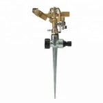 Heavy duty brass impact sprinkler adjustable water sprinkler for garden lawn