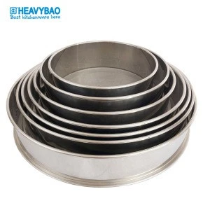 Heavybao High Quality  Hot-selling  Stainless Steel 304 Manual Meshes Sieve Drum Baking Sifter  Flour Sifter 30Hole