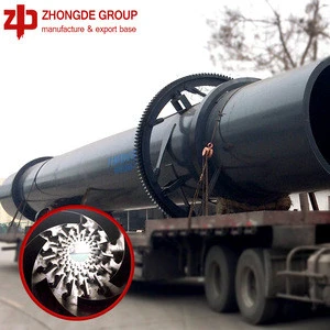 High capacity rotary dryer used in mining, metallurgy, building materials and chemistry industry