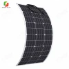 High efficiency 80W 18V ETFE monocrystalline cell semi flexible pv solar panel
