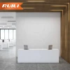 High End White Table New Wooden Counter Office Reception Desk Modern