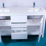 High hardness PU paint finish chinese hotel modern bathroom vanity