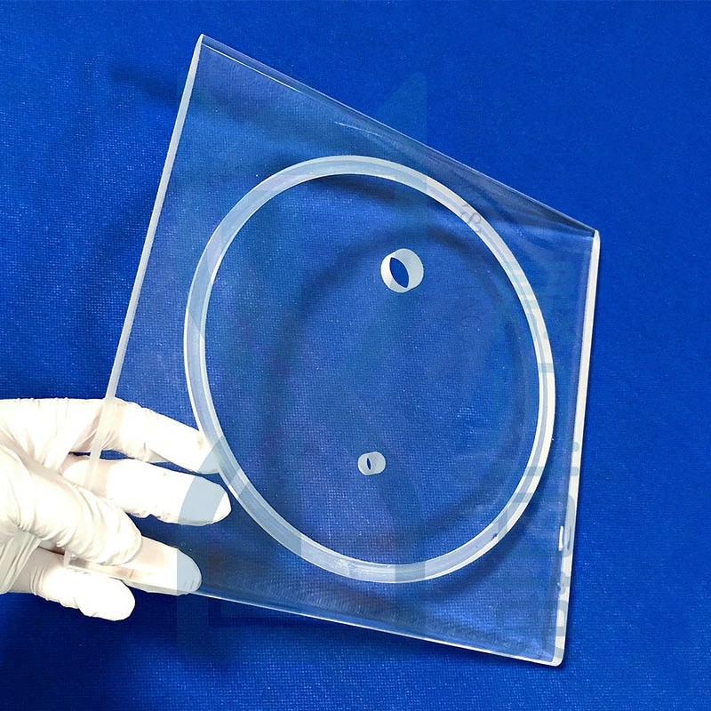 High light transmittance transparent uv quartz glass plate