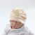 Import high quality  0-3 Months Baby Organic cotton caps  2layer thick hats from China
