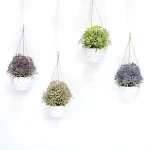 High quality artificial flower plant in hanging basket,hanging basket for plants
