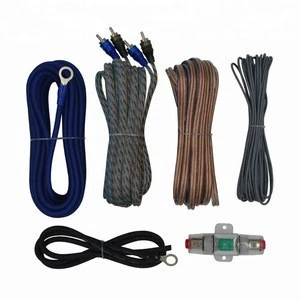 high quality audiophile 8GA car amplifier wiring kits