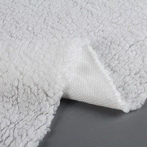 High quality china manufacturer knitted lambs wool recycled polyester fabric