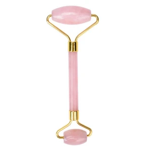 High Quality Custom Natural Facial Massager Beauty Pink Rose Quartz Jade Roller For Sale