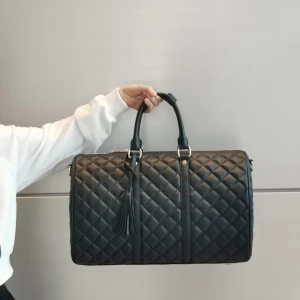 High Quality Customizable Leather Travelling bag Women Duffel Bag Waterproof Holdall Weekend Travel Bag