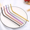 High Quality Drinking cool Straw Metal bubble tea Straws reusable Stainless Steel Straws