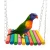 Import High quality Eco-Friendly manufactured 100g colorful wood bird swing toy from China