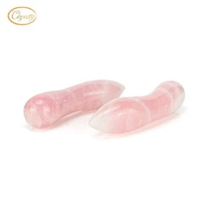 High quality jade roller face massager rose quartz anti aging jade stone wand for face and body