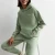Import High quality Ladys long sleeve oversize pullover hooded sweatshirt cotton polyester blend fleece Bright Blue Pocket Hoodie from China