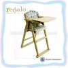 High Quality Portable Wooden baby rocker feeding high chair