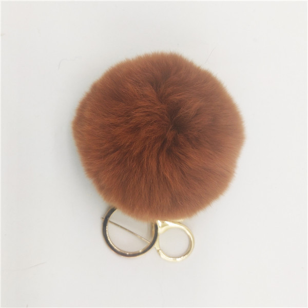 Rex Plush Rabbit Buy High Quality Real Rex Rabbit Plush Fur Keychain Ball With 8cm Dia ...