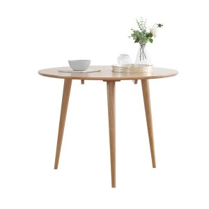 High Quality Simplicity Style Designs Dinning Room Furniture Wood Round Dining Table And Chairs Set
