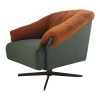 High Quality Soft Leisure Chair Revolving Lazy Single Sofa Chair PU Leather Living Room Chair with Low Price