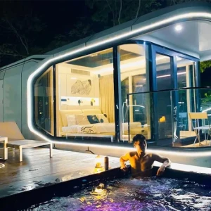 High Quality Space Capsule Modern Modular Cabin Hotel Home Space Capsule Luxury Tiny Capsule House Cabin Capsule House for Living