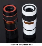 High Quality Universal Clip Mobile Phone Camera 8X Zoom Lens Optical Telescope Lens For All smart phone