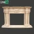 Import High Ranking Gorgeous Honed Classic Style Villa Decorative Beige Travertine stone lion Fireplace Mantel from China