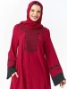 Hijab Dress Women&#39;s Musulman Embroidery Splicing Pocket Muslim Long (Excluding Headscarf) Turkish Islamic Clothing