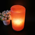 Himalayan salt rock lamp cylinder-shaped natural craft