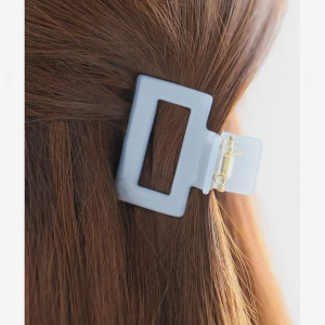 HLX-0298 Fashion custom plastic hair claw large korean colorful geometric resin acrylic hair claw clips for women