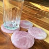 Home Decor Rose Stone Coasters ,Pink quartz Platter,Agate Slices