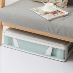 Home organizer storage box drawer type flat bed storage box with plastic roller skates