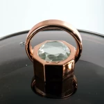 Home restaurant soup and stock pot fashion diamond lid design big soup pot