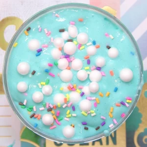 hot  Fluffy Butter Slime Scented Therapeutic Putty Birthday Cake Pastel Floam Cloud slime in playdough