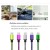 Import Hot sale 1M double colorful metal shell USB male to nylon braided micro data charging cable from China