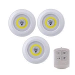 Hot Sale 3 Pack 2W COB LED Battery Powered Cordless Night Remote Control Tape Light